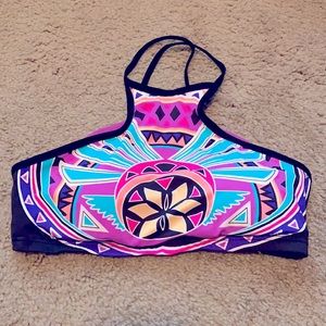 Razor back bathing suit top